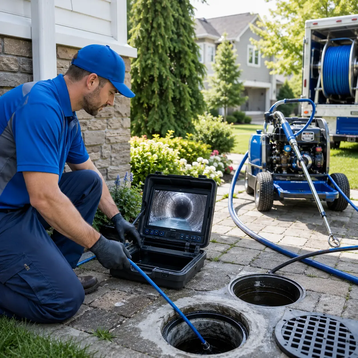 Outdoor drain cleaning professionals serving North Springfield, PA
