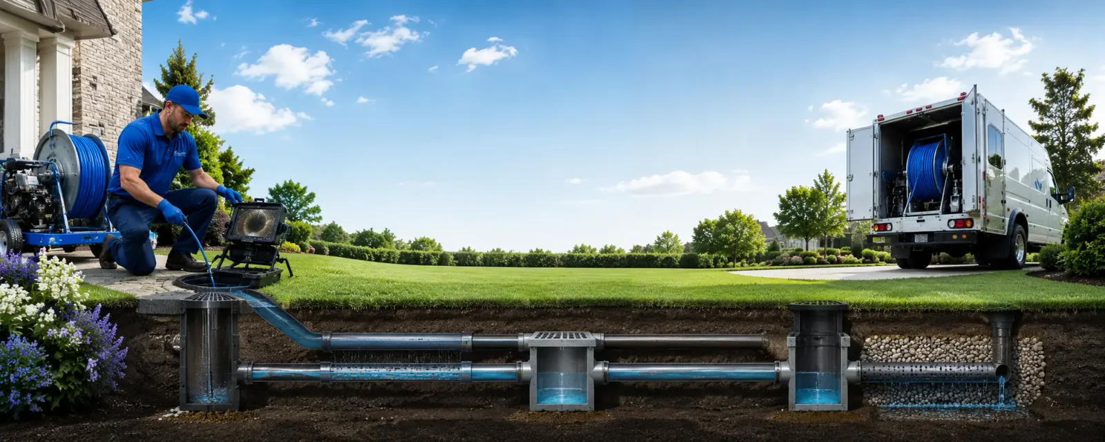 Outdoor drain cleaning information for North Springfield, PA